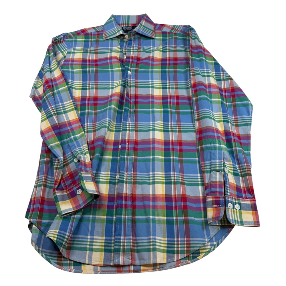 Polo Ralph Lauren‎ Regent Classic Fit Men's Plaid Long Sleeve Button Down Shirt